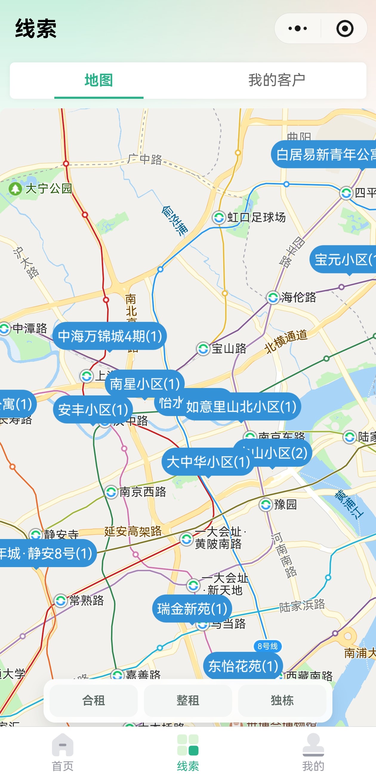 易出房小程序地图选房